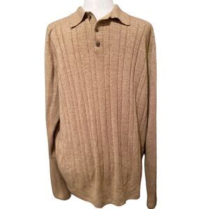 Geoffrey Beene Tan Pullover Sweater Size XL